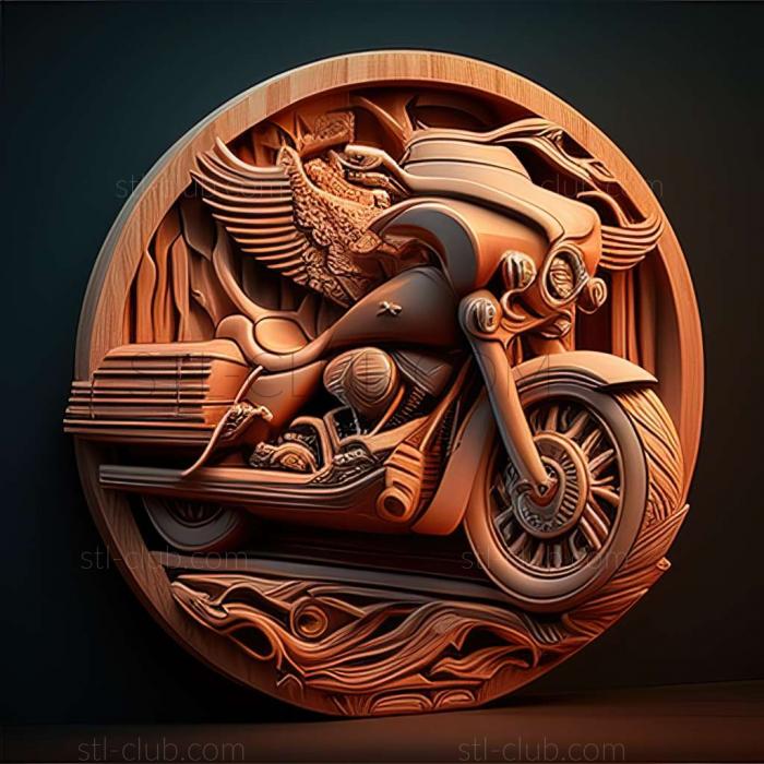 3D модель Harley Davidson Road Glide (STL)